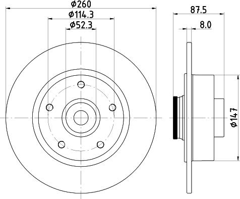 Mintex MDC2839C - Discofreno www.autoricambit.com