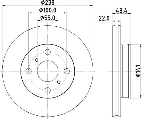 Mintex MDC2833C - Discofreno www.autoricambit.com