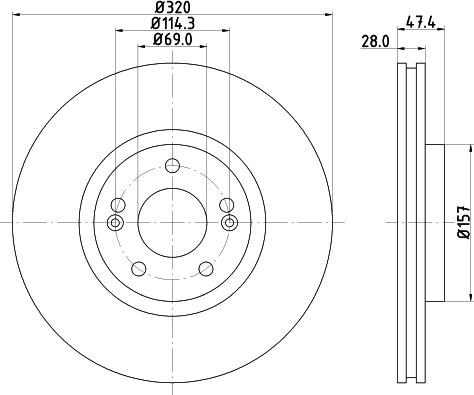 Mintex MDC2343 - Discofreno www.autoricambit.com