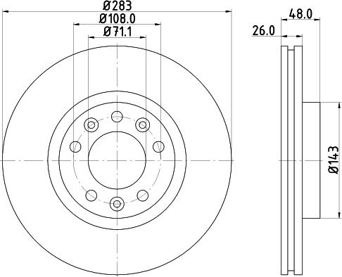 Mintex MDC2278C - Discofreno www.autoricambit.com