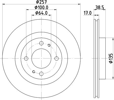 Mintex MDC2743 - Discofreno www.autoricambit.com