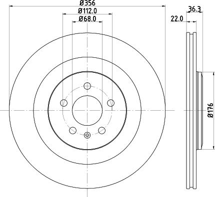 Mintex MDC2768C - Discofreno www.autoricambit.com