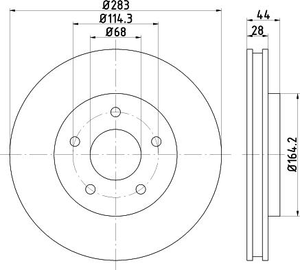 Mintex MDC2732 - Discofreno www.autoricambit.com