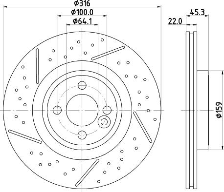 Mintex MDC2725 - Discofreno www.autoricambit.com