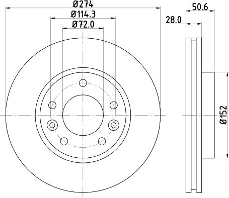 Mintex MDC2776C - Discofreno www.autoricambit.com