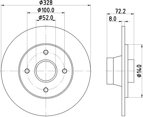 Mintex MDC703 - Discofreno www.autoricambit.com