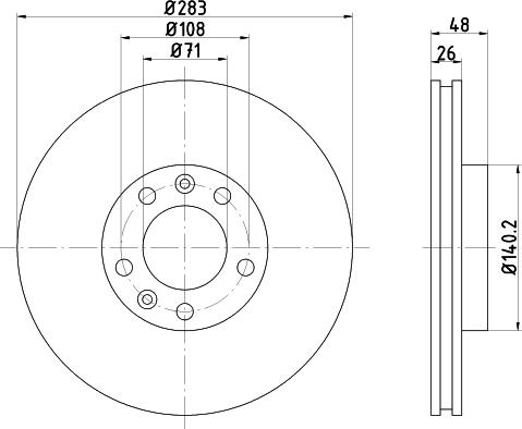 Mintex MDC702 - Discofreno www.autoricambit.com