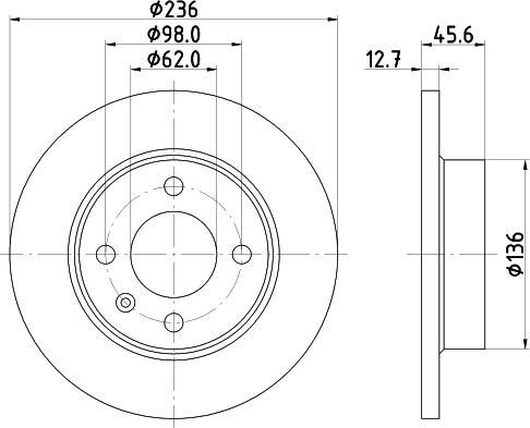 Mintex MDC711 - Discofreno www.autoricambit.com