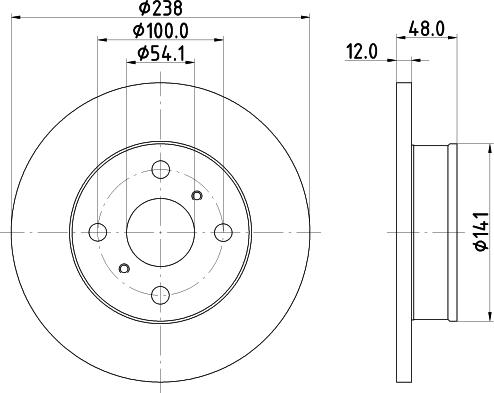 Mintex MDC725 - Discofreno www.autoricambit.com