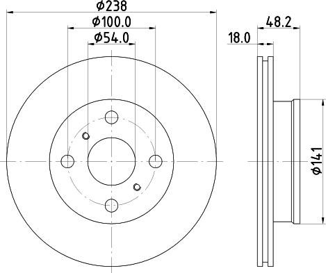 Mintex MDC726 - Discofreno www.autoricambit.com