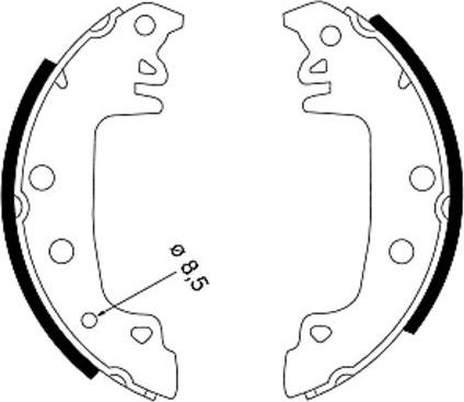 Mintex MFR160 - Kit freno, freni a tamburo www.autoricambit.com