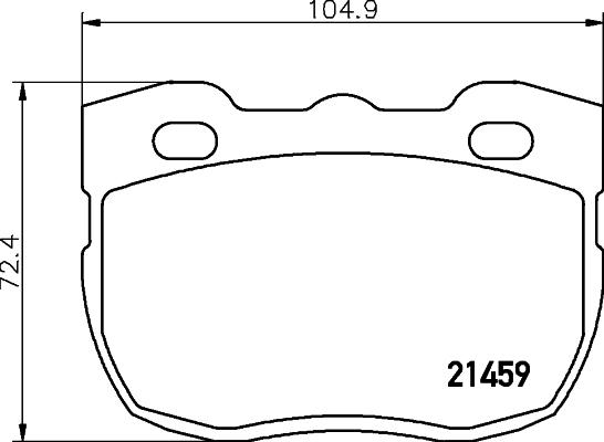 Mintex MLB115 - Kit pastiglie freno, Freno a disco www.autoricambit.com