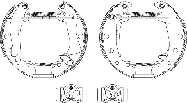 Mintex MSP043 - Kit freno, freni a tamburo www.autoricambit.com