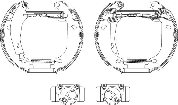 Mintex MSP054 - Kit freno, freni a tamburo www.autoricambit.com