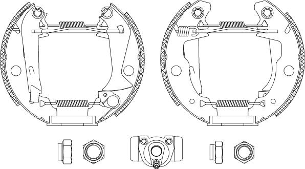 Mintex MSP014 - Kit freno, freni a tamburo www.autoricambit.com