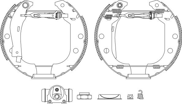 Mintex MSP084 - Kit freno, freni a tamburo www.autoricambit.com