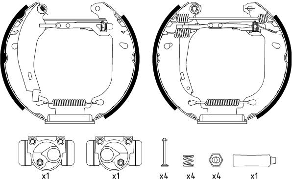 Mintex MSP087 - Kit freno, freni a tamburo www.autoricambit.com