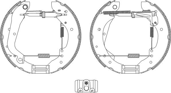 Mintex MSP107 - Kit freno, freni a tamburo www.autoricambit.com