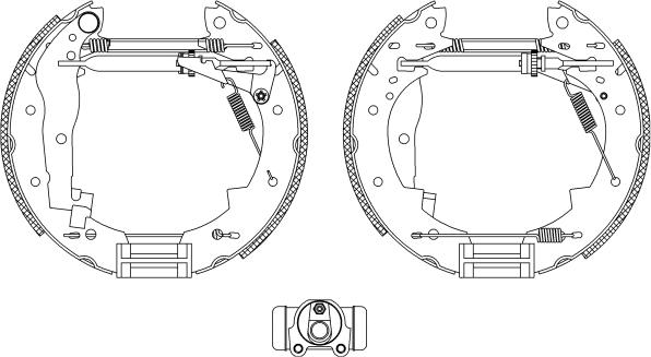 Mintex MSP129 - Kit freno, freni a tamburo www.autoricambit.com