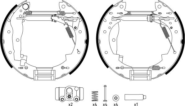 Mintex MSP312 - Kit freno, freni a tamburo www.autoricambit.com