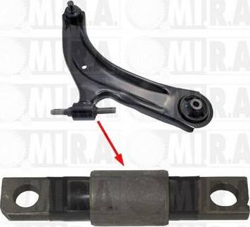 MI.R.A. 37/7158 - Silent Block, Supporto Braccio Oscillante www.autoricambit.com