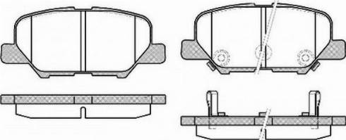 Mitsubishi 4605A998 - Kit pastiglie freno, Freno a disco www.autoricambit.com