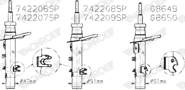 Monroe 742207SP - Ammortizzatore www.autoricambit.com