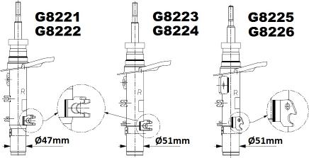 Monroe G8222 - Ammortizzatore www.autoricambit.com