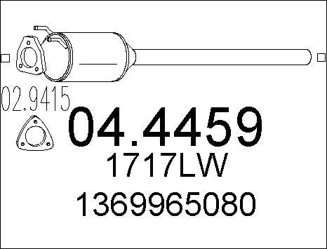 MTS 04.4459 - Catalizzatore www.autoricambit.com