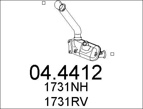 MTS 04.4412 - Catalizzatore www.autoricambit.com