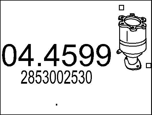 MTS 04.4599 - Catalizzatore www.autoricambit.com