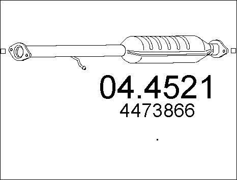 MTS 04.4521 - Catalizzatore www.autoricambit.com