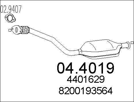 MTS 04.4019 - Catalizzatore www.autoricambit.com