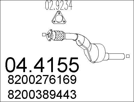 MTS 04.4155 - Catalizzatore www.autoricambit.com