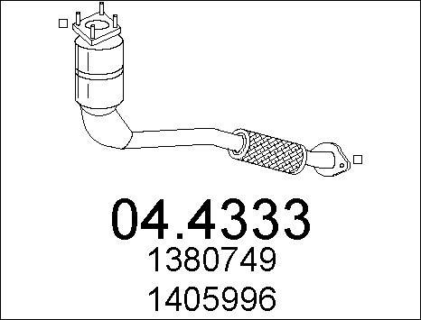 MTS 04.4333 - Catalizzatore www.autoricambit.com