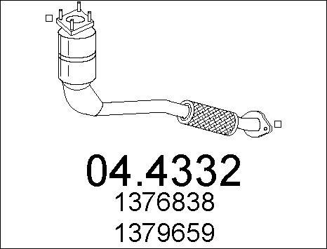 MTS 04.4332 - Catalizzatore www.autoricambit.com