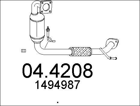 MTS 04.4208 - Catalizzatore www.autoricambit.com