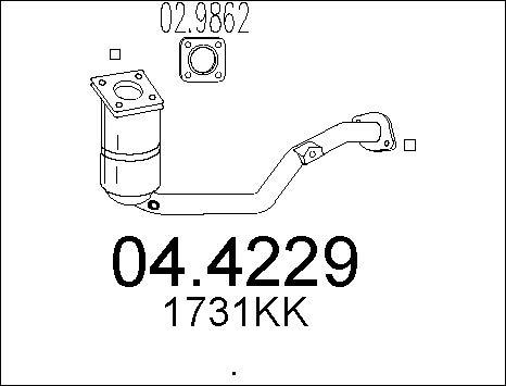 MTS 04.4229 - Catalizzatore www.autoricambit.com