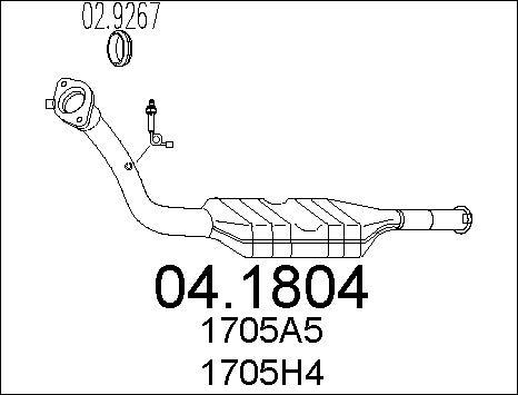 MTS 04.1804 - Catalizzatore www.autoricambit.com