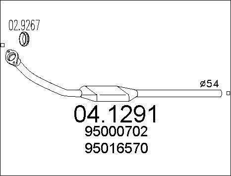 MTS 04.1291 - Catalizzatore www.autoricambit.com