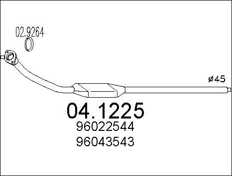 MTS 04.1225 - Catalizzatore www.autoricambit.com