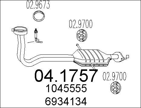 MTS 04.1757 - Catalizzatore www.autoricambit.com