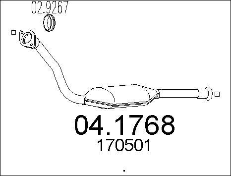 MTS 04.1768 - Catalizzatore www.autoricambit.com