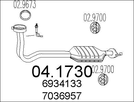 MTS 04.1730 - Catalizzatore www.autoricambit.com