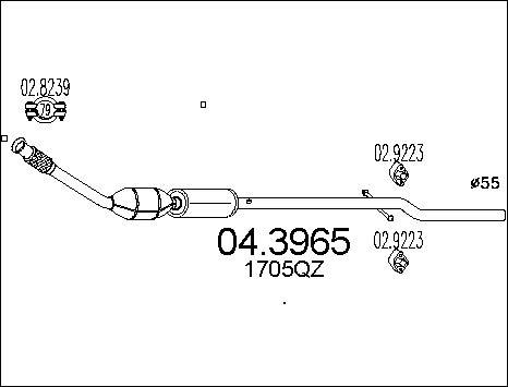 MTS 04.3965 - Catalizzatore www.autoricambit.com