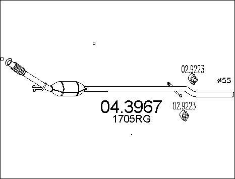 MTS 04.3967 - Catalizzatore www.autoricambit.com