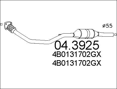 MTS 04.3925 - Catalizzatore www.autoricambit.com