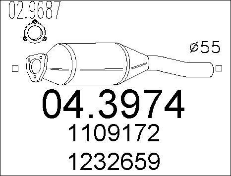 MTS 04.3974 - Catalizzatore www.autoricambit.com
