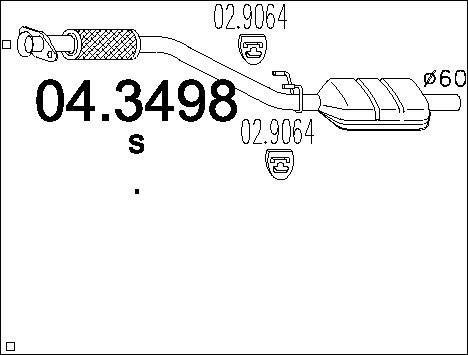 MTS 04.3498 - Catalizzatore www.autoricambit.com