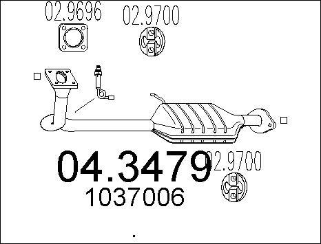 MTS 04.3479 - Catalizzatore www.autoricambit.com